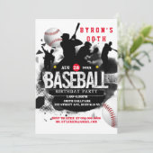 Baseball Voeg foto Birthday toe Kaart (Staand voorkant)
