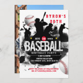 Baseball Voeg foto Birthday toe Kaart (Voorkant / Achterkant)