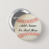 BASEBALL VOEG NAAM OF TEKST TOE HIER-BUTTON RONDE BUTTON 5,7 CM (Voorkant /achterkant)