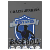 Baseball Voeg uw eigen klembord toe (Achterkant)