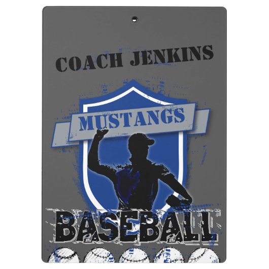 Baseball Voeg uw eigen klembord toe (Achterkant)