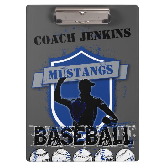 Baseball Voeg uw eigen klembord toe (Voorkant)