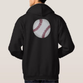 Baseball voor & achter hoodie (Achterkant)