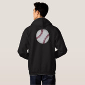 Baseball voor & achter hoodie (Achterkant volledig)