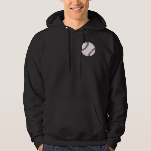 Baseball voor & achter hoodie (Voorkant)