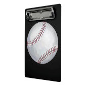 Baseball voor speler en nummer mini klembord (Angled2)