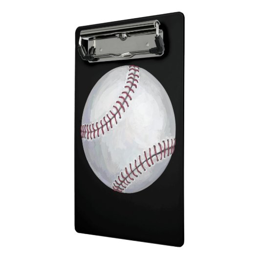 Baseball voor speler en nummer mini klembord (Angled2)