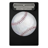 Baseball voor speler en nummer mini klembord (Voorkant)