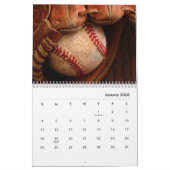 Baseball Wall Agenda Kalender (Jan 2026)