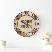 Baseball-wandsluiting met UW FOTO Grote Klok (Huis)