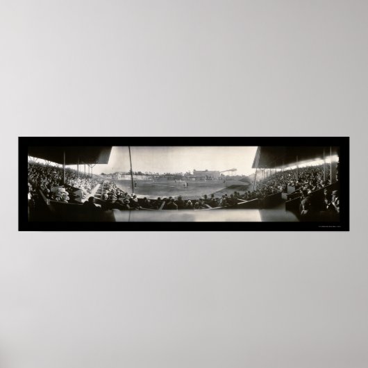 Baseball Washington Park Foto 1911 Poster (Voorkant)