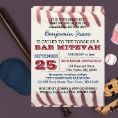 Baseball Watch Bar Mitzvah Uitnodiging
