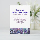 BASEBALL WATERVERF Bar Mitzvah uitnodiging (Staand voorkant)