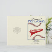 Baseball Weddenprogramma (Staand voorkant)