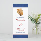 Baseball Weddenprogramma Programmakaart (Staand voorkant)