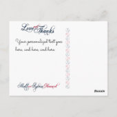 Baseball Weddenschap Hartelijk dank voor uw 2b-HOW Briefkaart (Achterkant)