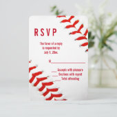 Baseball Weddenschap RSVP (Staand voorkant)