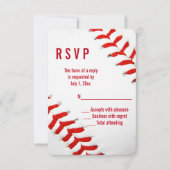 Baseball Weddenschap RSVP (Voorkant)