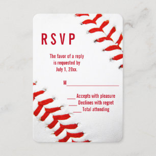 Baseball Weddenschap RSVP Kaartje