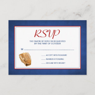 Baseball Weddenschap RSVP-reactiekaart RSVP Kaartje