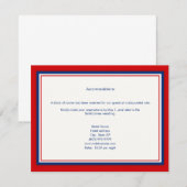 Baseball Wedding Accommodards Informatiekaartje (Voorkant / Achterkant)