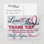 Baseball Wedding Hartelijk dank Kaart 2-HOWARD bru (Voorkant / Achterkant)