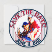 Baseball Wedding Save-the-Date-HOWARD, optie 3 Save The Date (Voorkant)