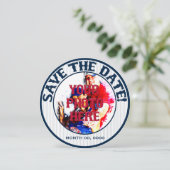 Baseball Wedding Save-The-Date-Sjabloon 02 Save The Date (Staand voorkant)