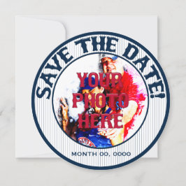 Baseball Wedding Save-The-Date-Sjabloon 02 Save The Date