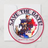 Baseball Wedding Save-The-Date-Sjabloon 04 Save The Date (Voorkant)