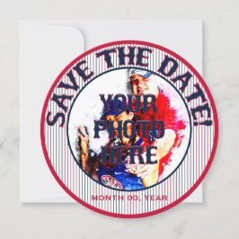 Baseball Wedding Save-The-Date-Sjabloon 04 Save The Date