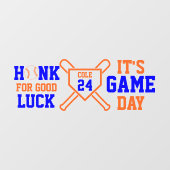 Baseball Wedstrijd Dag Achterruitsticker voor SUV Raamsticker (Vel)