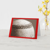 Baseball Wenskaart Kaart (Gele Bloem)