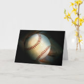 Baseball Wenskaart Kaart (Gele Bloem)