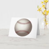 Baseball Wenskaart Kaart (Gele Bloem)