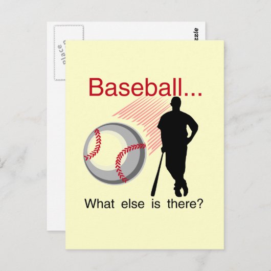 Baseball What Else T-shirts en cadeautjes Briefkaart (Voorkant / Achterkant)