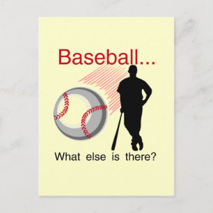 Baseball What Else T-shirts en cadeautjes Briefkaart