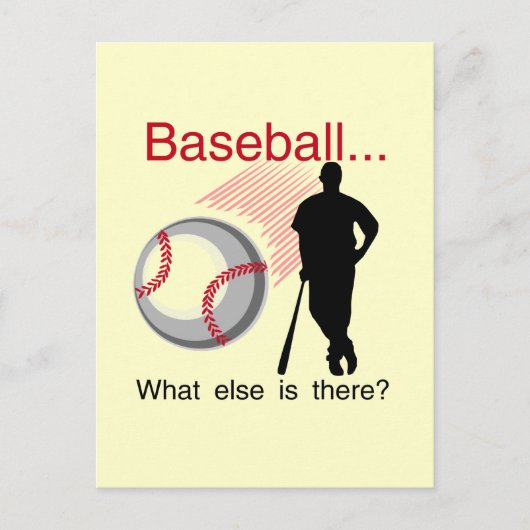 Baseball What Else T-shirts en cadeautjes Briefkaart (Voorkant)