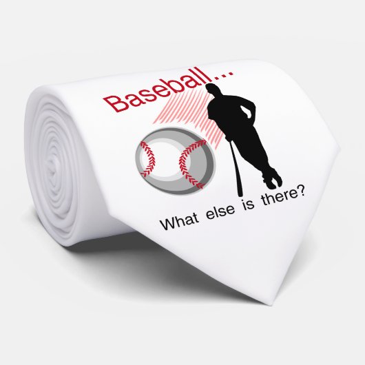 Baseball What Else T-shirts en cadeautjes Stropdas (Opgerold)