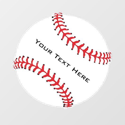 Baseball Window Cling Raamsticker (Vel)