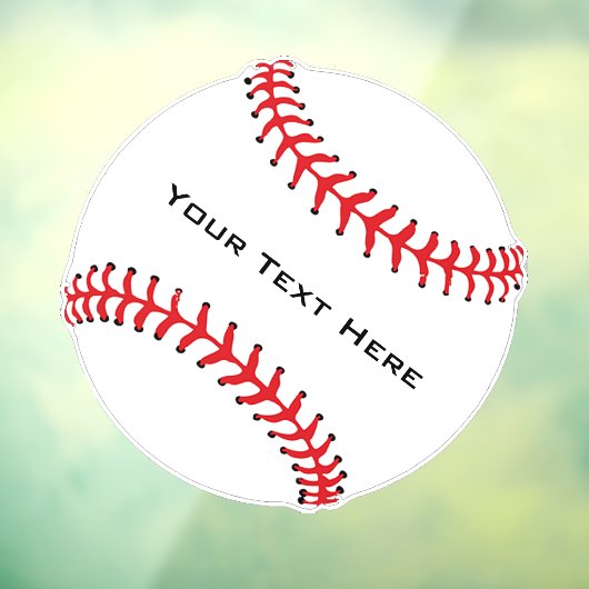 Baseball Window Cling Raamsticker (Vel 3)