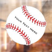 Baseball Window Cling Raamsticker (Vel 2)