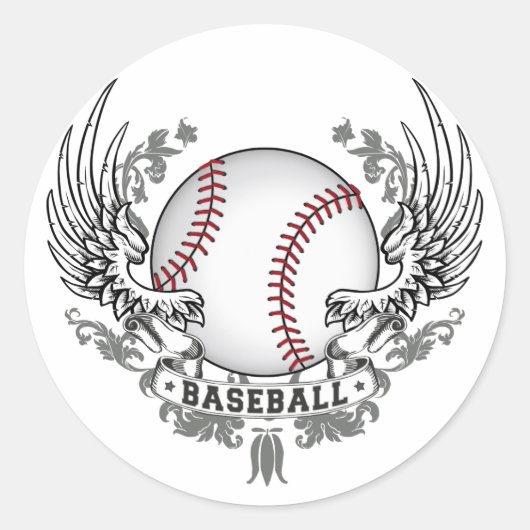 Baseball Wings Sticker (Voorkant)
