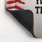 Baseball with Customizable Text Muismat (Hoek)