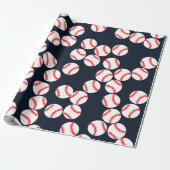 Baseball Wrapping Paper Cadeaupapier (Uitgerold)