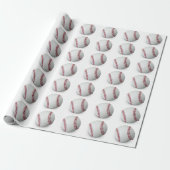 Baseball Wrapping Paper Cadeaupapier (Uitgerold)
