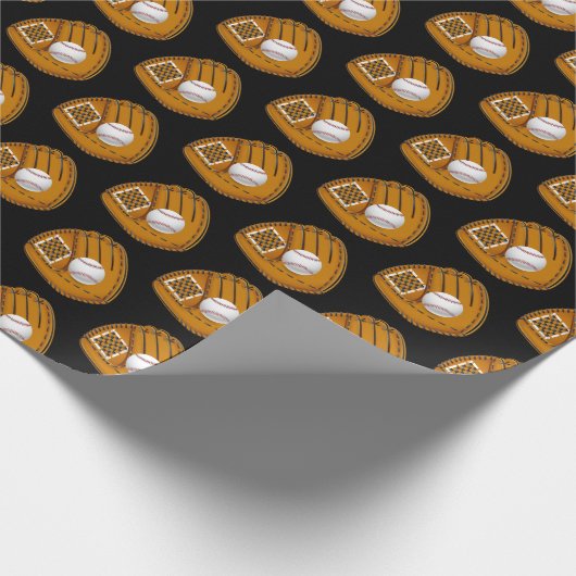 Baseball Wrapping Paper Cadeaupapier (Hoek)