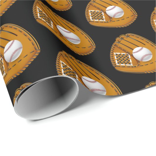 Baseball Wrapping Paper Cadeaupapier (Rol Hoek)
