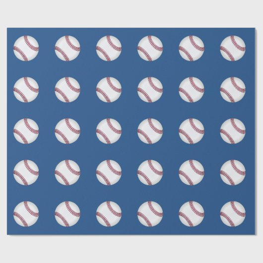 Baseball Wrapping Paper Cadeaupapier (Vlak)