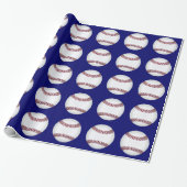 Baseball Wrapping Paper Cadeaupapier (Uitgerold)